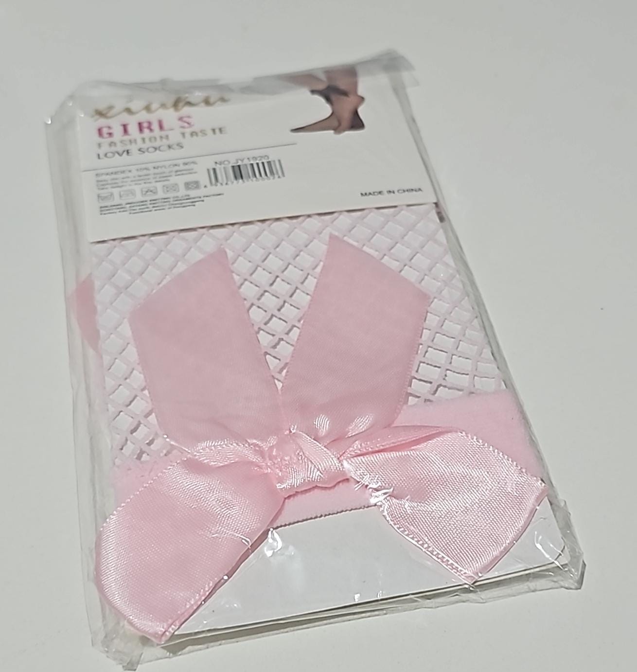 Meia arrastão (rosa)