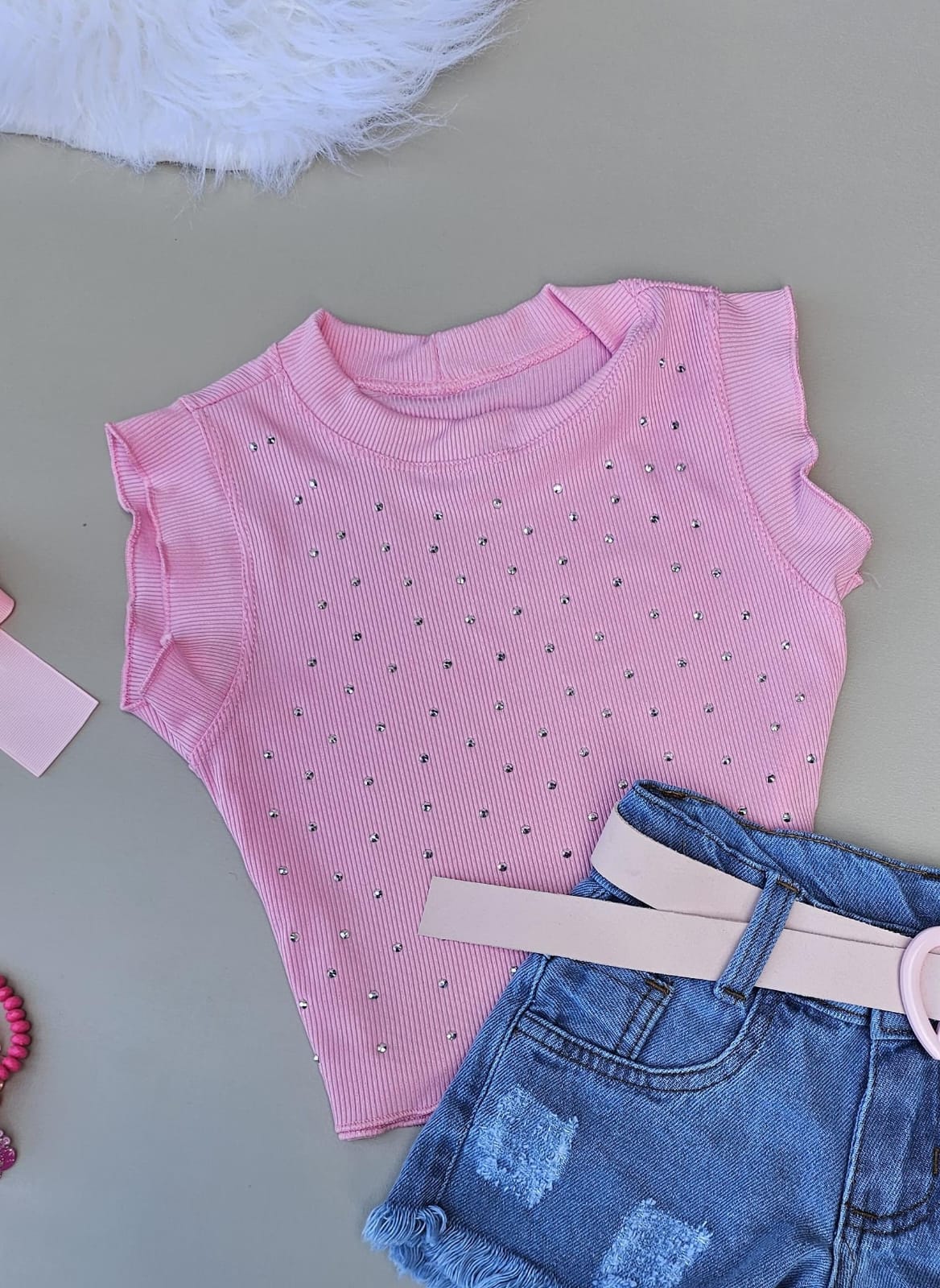 Blusa strass