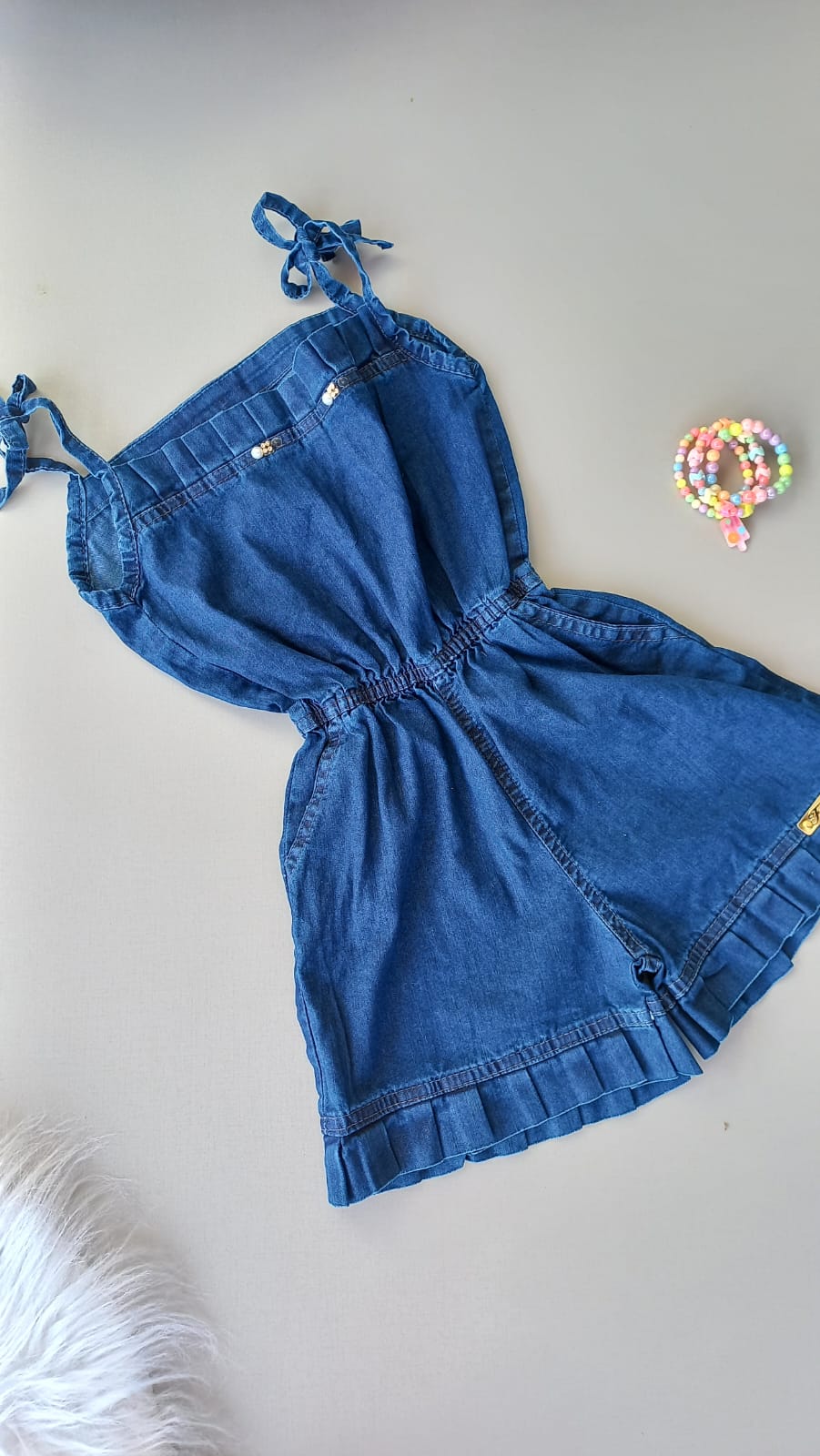 Jardineira Jeans